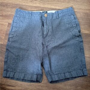 J. Crew Men's Flat-Front Shorts in Charcoal Gray